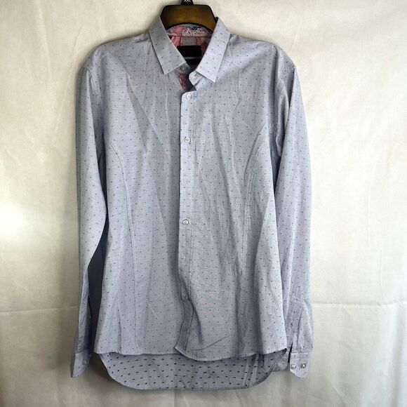 Eight X Premium Classic Fit Long Sleeve Dress Shirt Size Medium - Picture 9 of 10